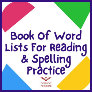 Book Of Word Lists For Reading & Spelling Practice