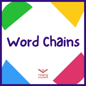 raising Readers Word Chain Work Sheets.
